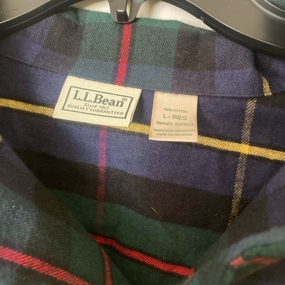 Men’s L.L. Bean sleepwear flannel size large - Picture 2 of 2